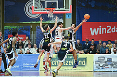 Basketball, Superliga 2023/24, Grunddurchgang 14. Runde, Flyers Wels vs. Gmunden,
