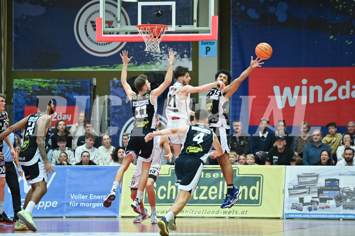 Basketball, Superliga 2023/24, Grunddurchgang 14. Runde, Flyers Wels vs. Gmunden,
