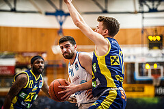 Basketball, bet-at-home Basketball Superliga 2021/22, Grunddurchgang Runde 12, Oberwart Gunners, UBSC Graz, Ioannis Chatzinikolas (11)