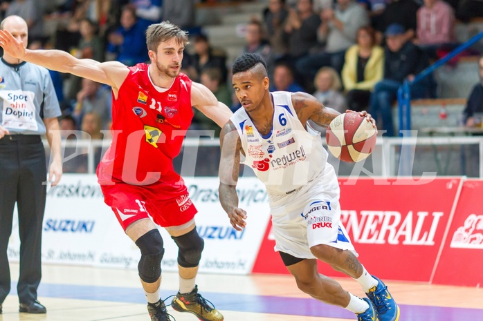 Basketball ABL 2015/16 Grunddurchgang 15.Runde Oberwart Gunners vs. WBC Wels