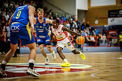 Basketball, Win2Day Superliga 2024/25, Grunddurchgang 4.Runde, Traiskirchen Lions, St. Pölten, Cedric Russell (0)