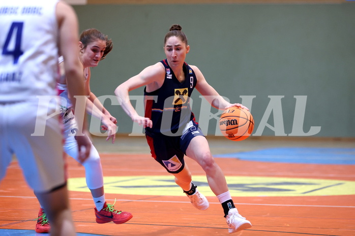 20.03.2024, Graz, Unionhalle A, Basketball Damen Superliga 2023/24, Semifinale, UBSC-DBBC Graz - SKN St. Pölten Frauen,  