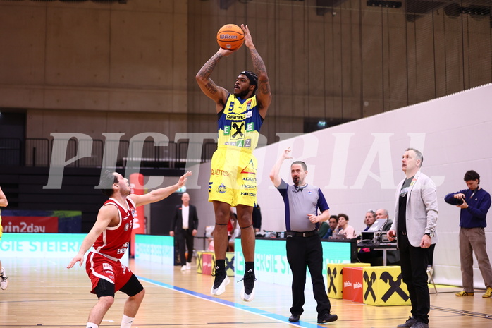31.01.2025, Graz, Raiffeisen Sportpark Graz, Basketball Superliga 2024/25, Grunddurchgang, Runde 19, UBSC Graz - BC Vienna