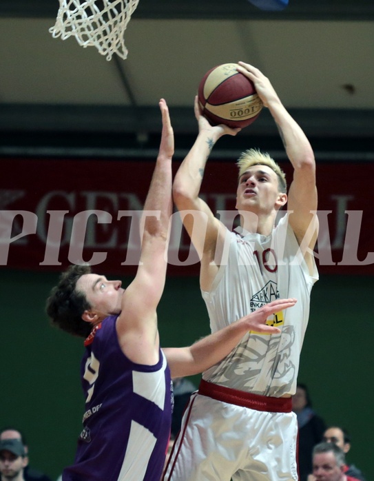03.02.2019 Basketball ABL 22. Runde   DC Timberwolves vs Traiskirchen Lions 
Im Bild: