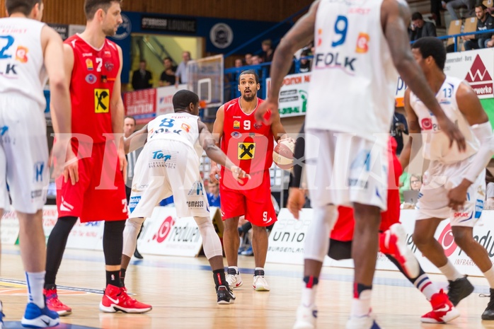 Basketball, ABL 2016/17, Grunddurchgang 21.Runde, Oberwart Gunners, WBC Wels, Lorenzo O'Neal (9), Christopher McNealy (8)