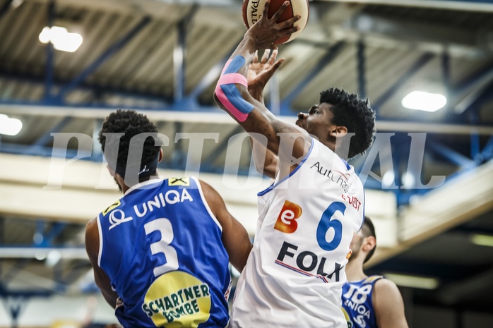 Basketball, ABL 2018/19, Playoff HF Spiel 1, Oberwart Gunners, Gmunden Swans, Dwane Miner (6)