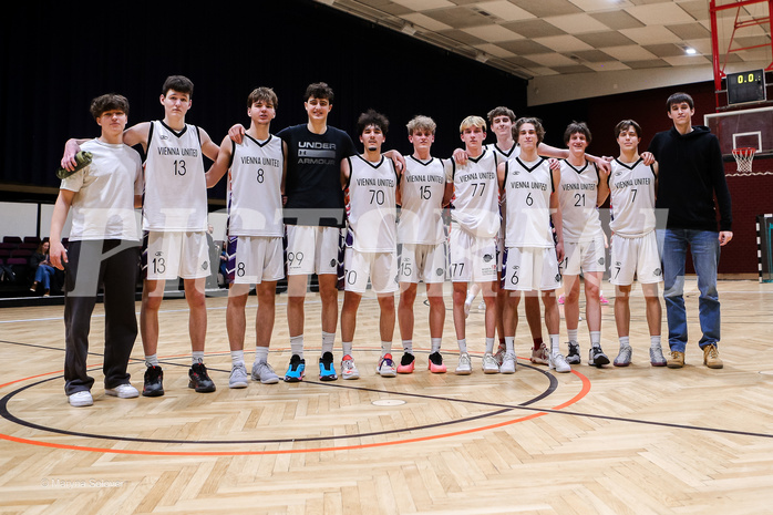 01.03.2025 Österreichischer Basketballverband 2024/25, SLMU19 Vienna United vs. Basket Dukes