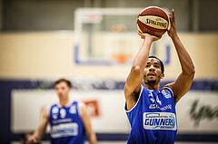 Basketball, bet-at-home Basketball Superliga 2019/20, Platzierungsrunde 3.Runde, SKN St. Pölten Basketball, Oberwart Gunners, Lawrence Alexander (4)