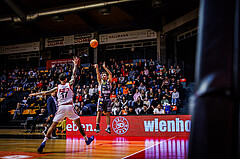 Basketball, Win2Day Superliga 2024/25, Grunddurchgang 7.Runde, BC Vienna, Klosterneuburg Dukes, Valentin Bauer (14)