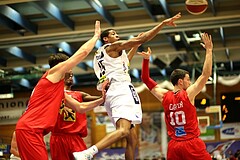 Basketball ABL 2015/16 Grunddurchgang 26.Runde Gmunden Swans vs. WBC Wels