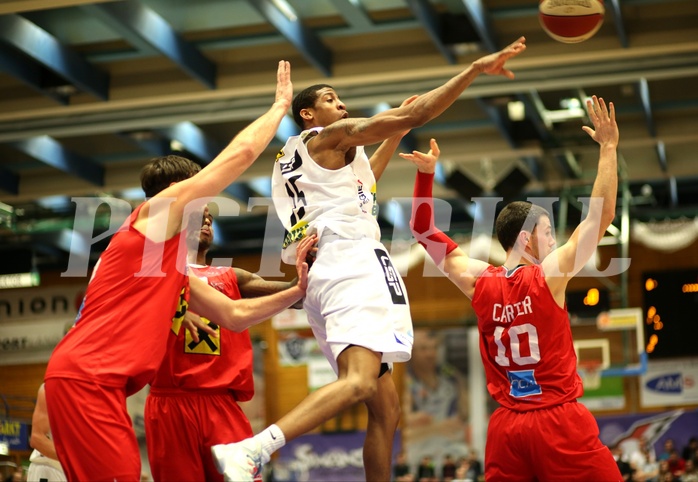 Basketball ABL 2015/16 Grunddurchgang 26.Runde Gmunden Swans vs. WBC Wels
