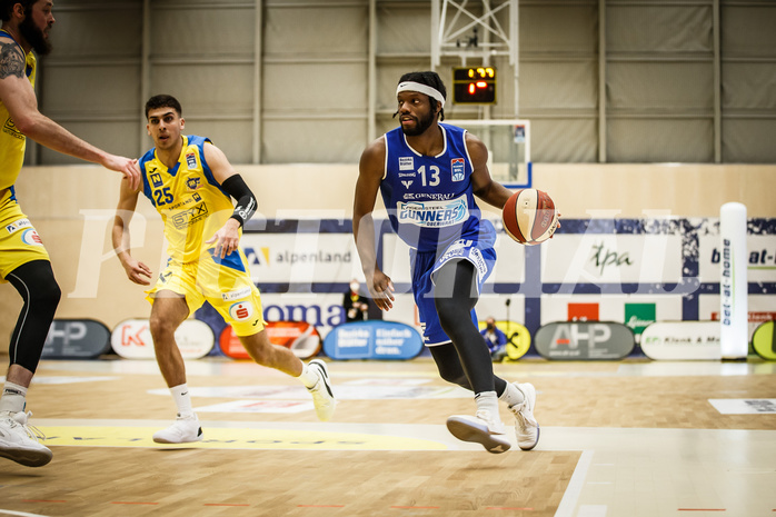 Basketball, bet-at-home Basketball Superliga 2019/20, Viertelfinale 2. Spiel, SKN St. Pölten Basketball, Oberwart Gunners, Quincy Diggs (13)