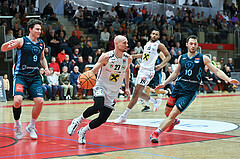 Basketball, Superliga 2023/24, Grunddurchgang 22. Runde, Flyers Wels vs. Vienna Timberwolves,
