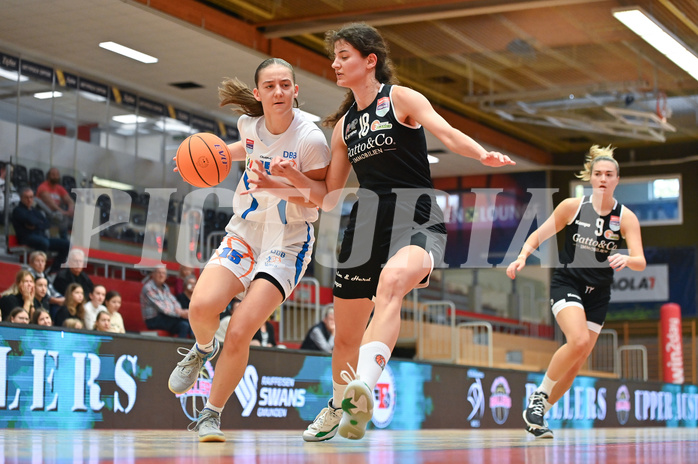 Basketball Superliga 2024/25, Supercup 1.Runde, DBB Wels vs Basket Flames Women,


