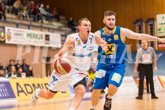 Basketball, ABL 2017/18, Grunddurchgang 2.Runde, Oberwart Gunners, UBSC Graz, Sebastian Käferle (7)