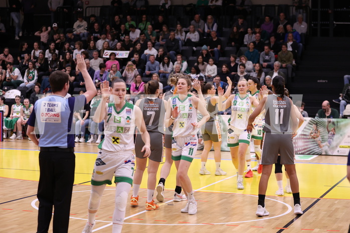 23.03.2024, Graz, Raiffeisen Sportpark, Basketball Damen Superliga 2023/24, Semifinale, Spiel 2, UBI Holding Graz - BK Raiffeisen Duchess Klosterneuburg, 23.03.2024, Graz, Raiffeisen Sportpark, Basketball Damen Superliga 2023/24, Semifinale, Spiel 2, UBI Holding Graz - BK Raiffeisen Duchess Klosterneuburg,