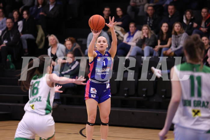 05.03.2023, Graz, Raiffeisen Sportpark, Basketball Damen Superliga 2022/23, Semifinale Spiel 1, UBI Holding Graz vs. UBSC-DBBC Graz,  