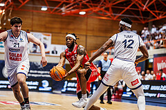Basketball, win2day Basketball Superliga 2024/25, Playoffs Viertelfinale 2. Spiel
, BBC Nord Dragonz, Flyers Wels, Damion Rosser (2)