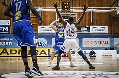 Basketball, ABL 2018/19, Grunddurchgang 35.Runde, Oberwart Gunners, Gmunden Swans, Enis Murati (4)