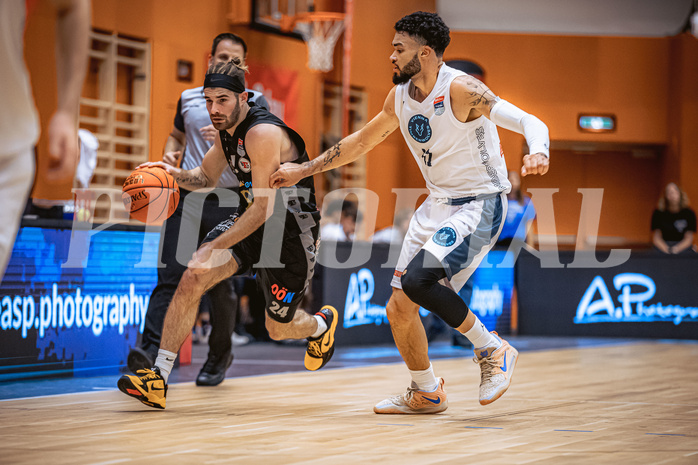 Basketball, Win2Day Superliga 2022/23, Grunddurchgang 3.Runde, Vienna D.C. Timberwolves, Raiffeisen Flyers Wels, Yonatan Rabinowitz (24)