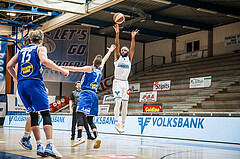 Basketball, bet-at-home Basketball Superliga 2020/21, Grunddurchgang, 14. Runde, Oberwart Gunners, Gmunden Swans, Quincy Diggs (13)