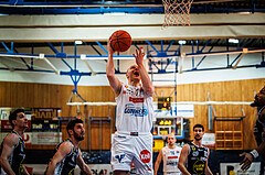 Basketball, Basketball Austria Cup 2022/23, Halbfinale 1, Oberwart Gunners, Gmunden Swans, Sebastian Käferle (7)