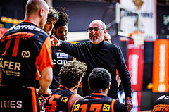 Basketball, Win2Day Superliga 2023/24, 2. Qualifikationsrunde, BC Vienna, Fürstenfeld Panthers, Flavio Priulla (Head Coach)