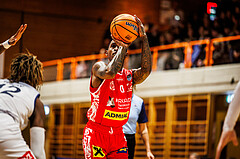 Basketball, win2day Basketball Superliga 2024/25, Grunddurchgang Runde 7, BBC Nord Dragonz, Traiskirchen Lions, Cedric Russell (0)