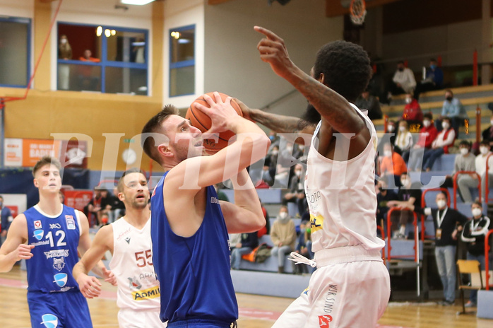 Basketball Superliaga 2021/22, Grunddurchgang 16.Runde Traiskirchen Lions vs. D.C. Timberwolves