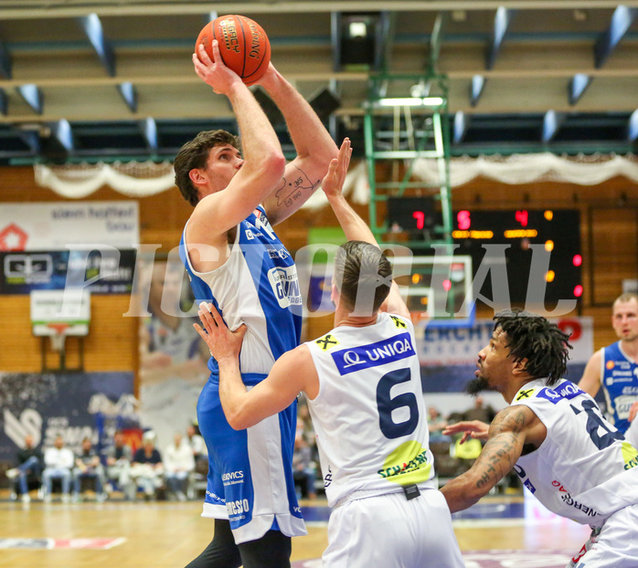 Basketball Superliga 2022/23, 6.Plazierungsrunde Gmunden Swans vs. Oberwart Gunners


