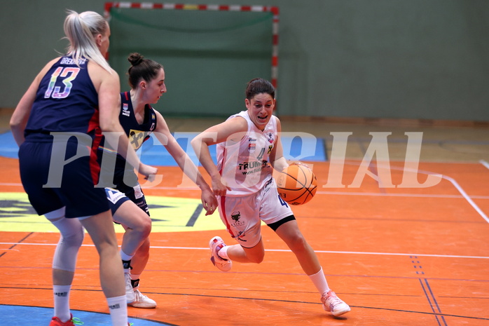 20.03.2024, Graz, Unionhalle A, Basketball Damen Superliga 2023/24, Semifinale, UBSC-DBBC Graz - SKN St. Pölten Frauen,  