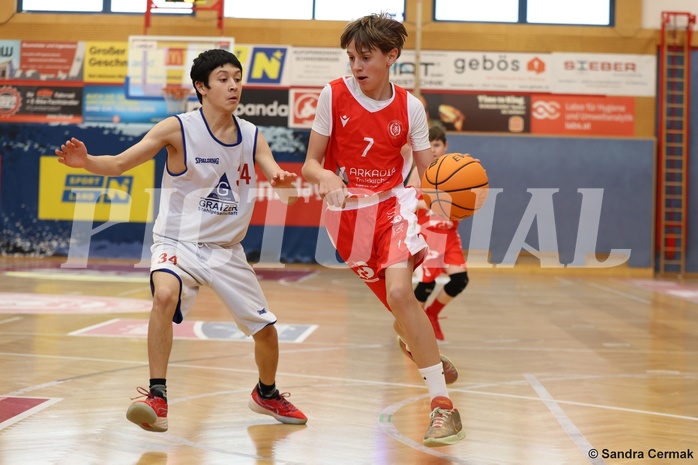 Basketball Superliga 2024/25, SLMU14 Traiskirchen Lions Academy vs. ATSE Graz


