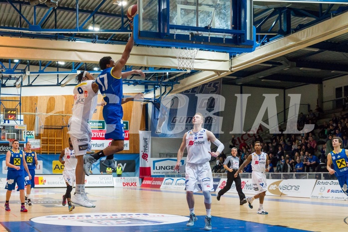 Basketball ABL 2015/16 Grunddurchgang 28.Runde Oberwart Gunners vs. UBSC Graz