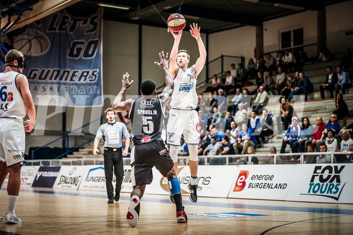 Basketball, ABL 2018/19, Grunddurchgang 1.Runde, Oberwart Gunners, Flyers Wels, Andrius Mikutis (5)