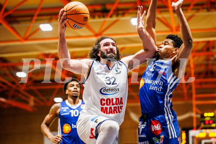 Basketball, win2day Basketball Superliga 2024/25, Grunddurchgang Runde 9, BBC Nord Dragonz, Oberwart Gunners, Sead Hadzifejzovic (32)
