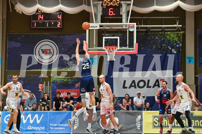 Basketball Superliga 2024/25, Playoff, Viertelfinale Spiel 3, Flyers Wels vs BBC Nord Dragonz,
