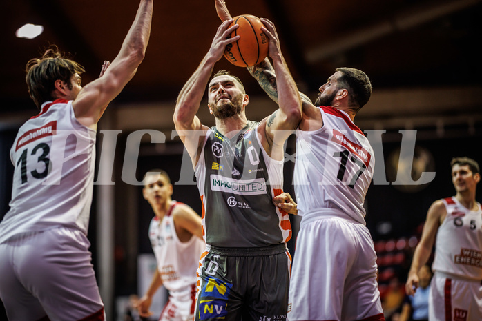 Basketball, Win2Day Superliga 2023/24, Grunddurchgang 18.Runde, BC Vienna, Klosterneuburg Dukes, Dragan Bjeletic (0)