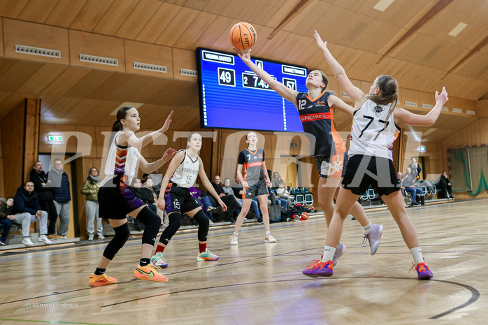 16.02.2025 Österreichischer Basketballverband 2024/25, SLWU16 Vienna United vs Basket Duchess