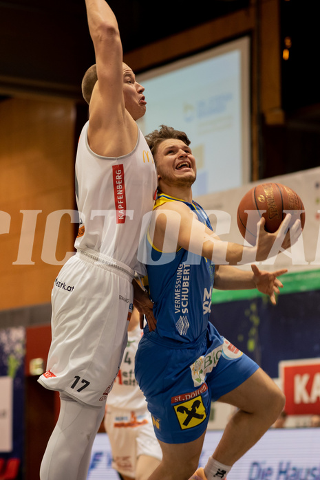Basketball, Basketball Superliga 2022/23, Grunddurchgang Runde 18, Kapfenberg Bulls, SKN St. P