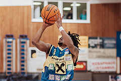 Basketball, Basketball Austria Cup 2023/24, Viertelfinale, Oberwart Gunners, UBSC Graz, Munis Tutu (10), Zachery Deshon Cooks (3)
