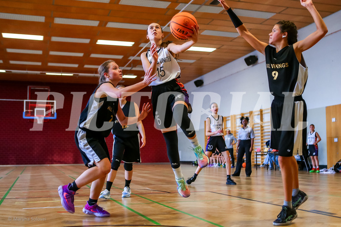 23.11.2024 Österreichischer Basketballverband 2024/25, SLWU14, Vienna United vs. VKL Vikings Swans

