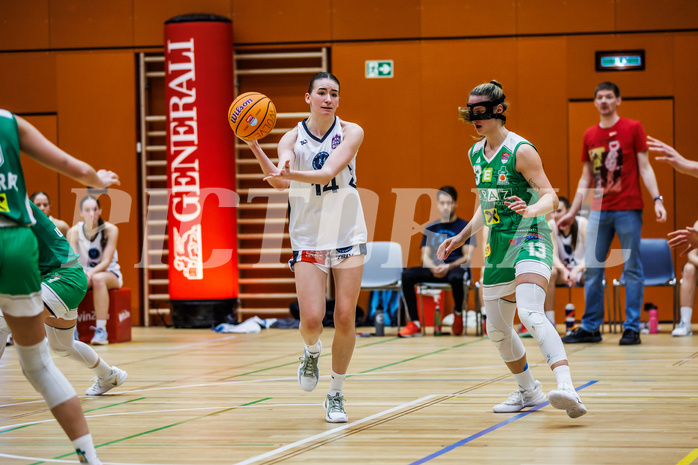 Basketball, Win2Day Basketball Damen Superliga 2024/25, Grunddurchgang 7.Runde, Vienna Timberwolves, UBI Graz, Melanie Fischer (14)