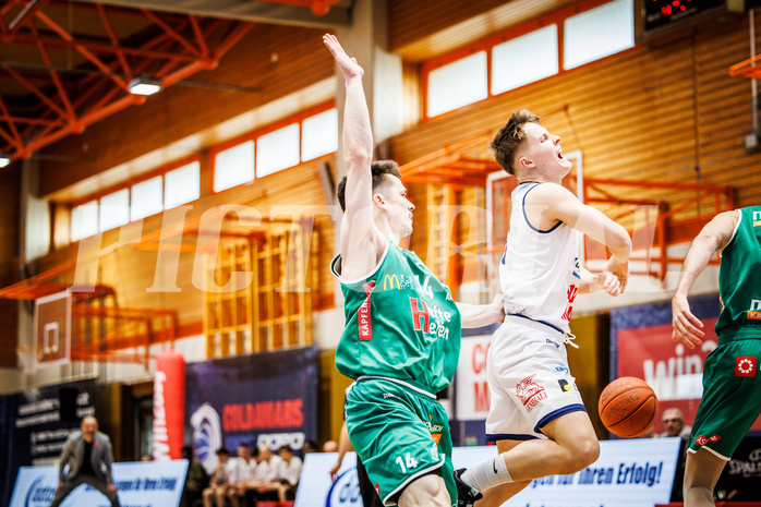 Basketball, win2day Basketball Superliga 2022/23, 8. Qualifikationsrunde, BBC Nord Dragonz, Kapfenberg Bulls, Valentin Pasterk (6)