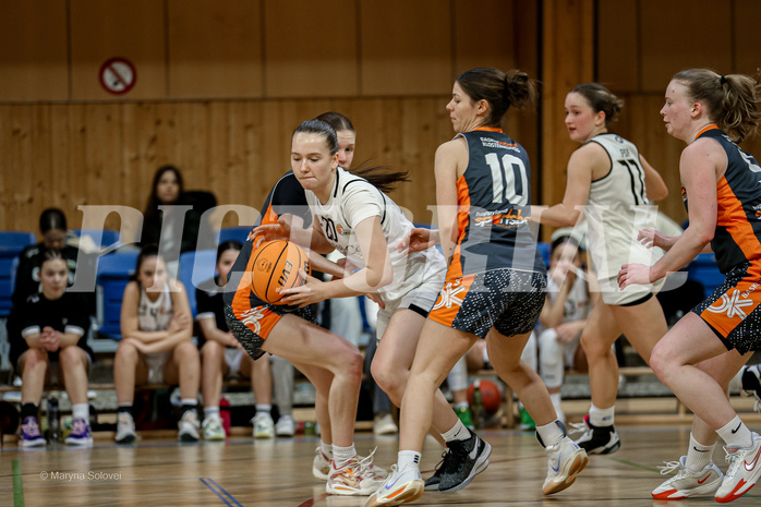 22.02.2025 Österreichischer Basketballverband 2024/25, SLWU19 Basket Flames UNION vs Basket Duchess