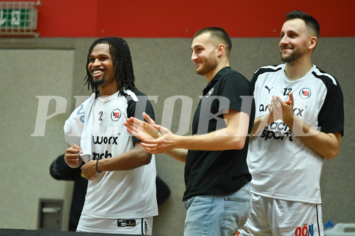 Basketball, Superliga 2023/24, Grunddurchgang 22. Runde, Flyers Wels vs. Vienna Timberwolves,

