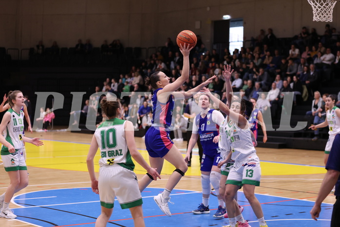 05.03.2023, Graz, Raiffeisen Sportpark, Basketball Damen Superliga 2022/23, Semifinale Spiel 1, UBI Holding Graz vs. UBSC-DBBC Graz,  