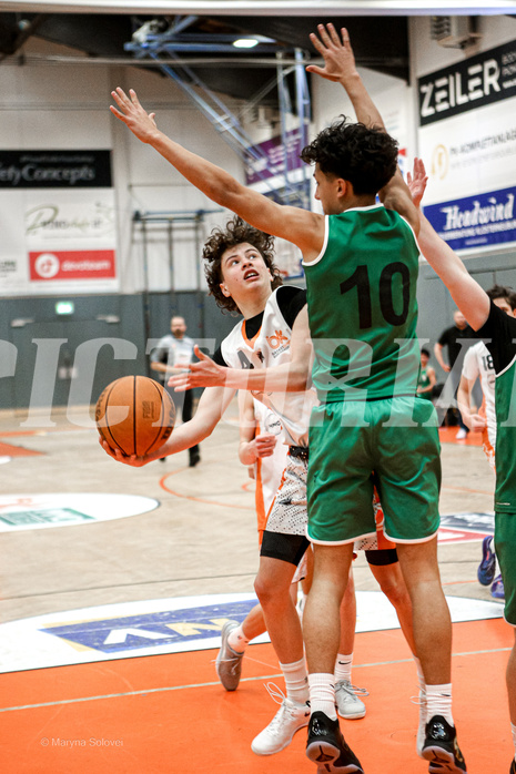 29.03.2025 Österreichischer Basketballverband 2024/25, SLMU16, Basket Dukes vs. KOS Celovec