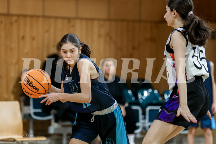 23.02.2025 Österreichischer Basketballverband 2024/25, SLWU14 Vienna United vs. Vienna Timberwolves