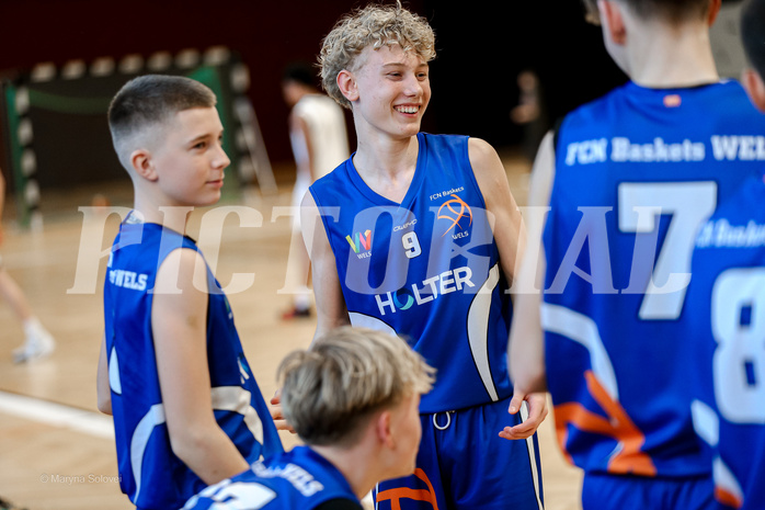 02.03.2025 Österreichischer Basketballverband 2024/25, SLMU16 Basket Flames WAT vs. FCN Baskets Wels