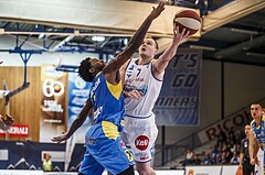Basketball, Admiral Basketball Superliga 2019/20, Grunddurchgang 6.Runde, Oberwart Gunners, St. Pölten, Sebastian Käferle (7)